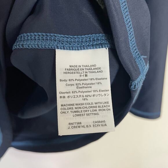 Crewcuts Blue Long Sleeve Crew Neck Solid Rash Guard UPF 50+ Shirt US Boys L New - Picture 6 of 8